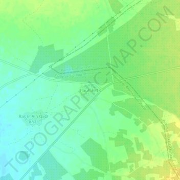 Topografische Karte Tlauh, Höhe, Relief