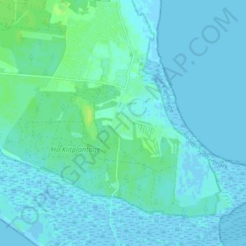 Topografische Karte Sønderballe, Höhe, Relief