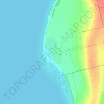 Topografische Karte Kossa, Höhe, Relief