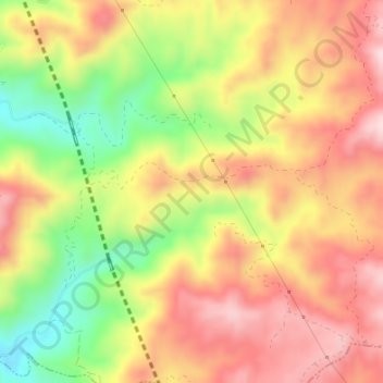 Topografische Karte Tazaplata, Höhe, Relief