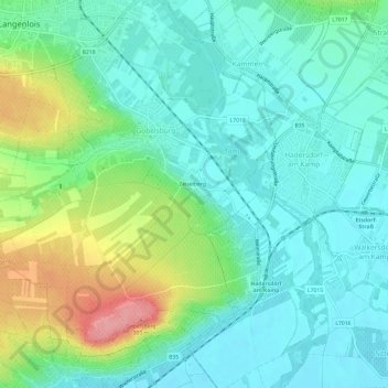 Topografische Karte Zeiselberg, Höhe, Relief