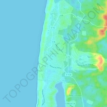 Topografische Karte Le Penon, Höhe, Relief