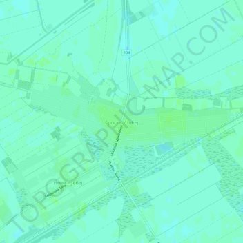 Topografische Karte Srpski Itebej, Höhe, Relief