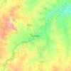 Topografische Karte Mandsaur, Höhe, Relief