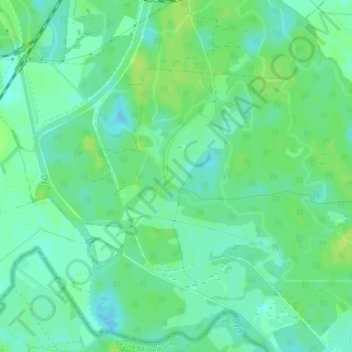 Topografische Karte Pohansko, Höhe, Relief