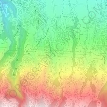 Topografische Karte Beaumont, Höhe, Relief