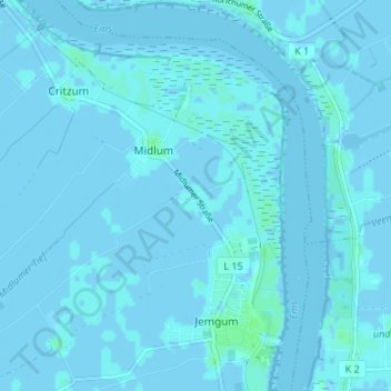 Topografische Karte Eppingawehr, Höhe, Relief