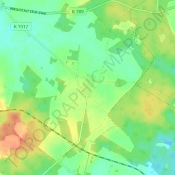 Topografische Karte Bölzke, Höhe, Relief