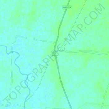 Topografische Karte Hajua, Höhe, Relief