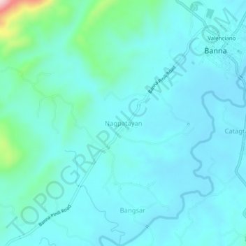 Topografische Karte Nagpatayan, Höhe, Relief