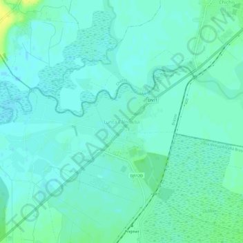 Topografische Karte Lunca Câlnicului, Höhe, Relief