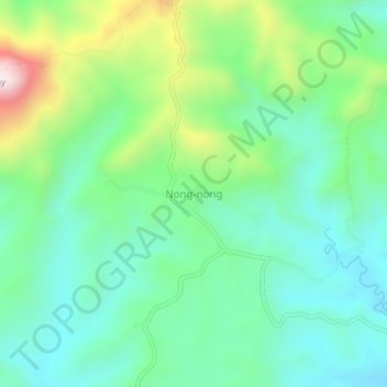 Topografische Karte Nong-nong, Höhe, Relief