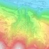 Topografische Karte Unterbäch VS, Höhe, Relief