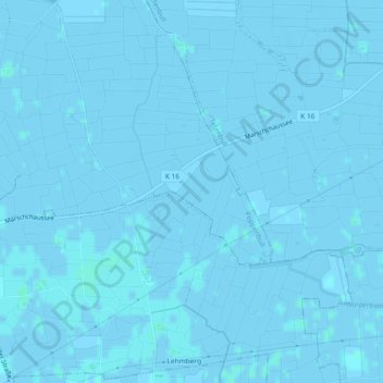 Topografische Karte Eiderstedt, Höhe, Relief