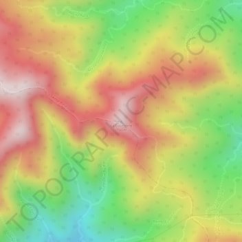 Topografische Karte La Couronne, Höhe, Relief