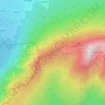 Topografische Karte Angerstein, Höhe, Relief
