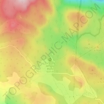 Topografische Karte Aven du Palan, Höhe, Relief