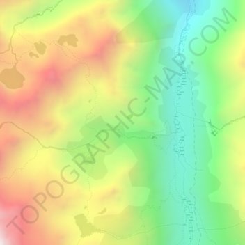 Topografische Karte Orri de Roumazet, Höhe, Relief