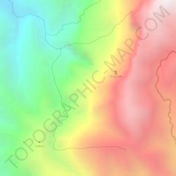 Topografische Karte Madja'as Viewdeck 1, Höhe, Relief