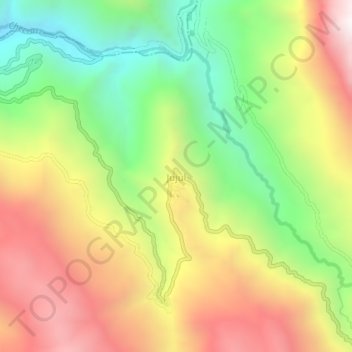 Topografische Karte Jujul, Höhe, Relief