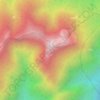 Topografische Karte Pico Itaguaré, Höhe, Relief