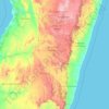 Topografische Karte Province de Fianarantsoa, Höhe, Relief
