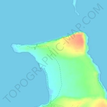 Topografische Karte Seymour, Höhe, Relief
