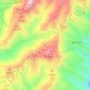 Topografische Karte Los Eriales, Höhe, Relief