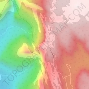 Topografische Karte Tiger Point, Höhe, Relief