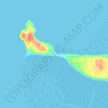Topografische Karte Samish Island, Höhe, Relief