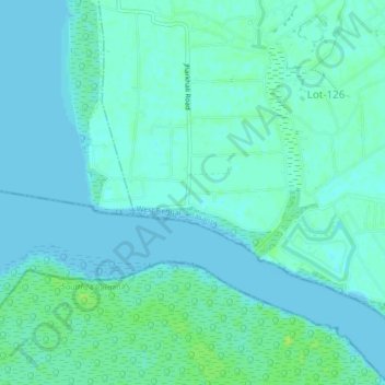 Topografische Karte Jharkhali, Höhe, Relief