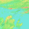 Topografische Karte McKenzie Island, Höhe, Relief