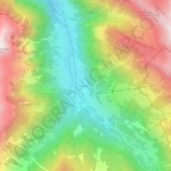 Topografische Karte Schneiderau, Höhe, Relief