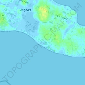 Topografische Karte Osterby, Höhe, Relief
