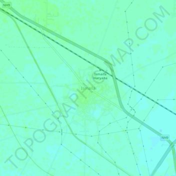 Topografische Karte Ismaila, Höhe, Relief