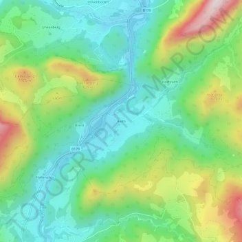 Topografische Karte Reith, Höhe, Relief
