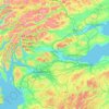 Topografische Karte Stirlingshire, Höhe, Relief