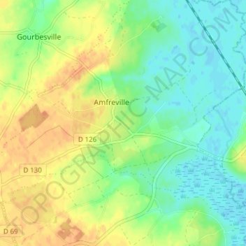 Topografische Karte Les Cardets, Höhe, Relief