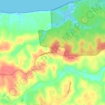 Topografische Karte Ambar, Höhe, Relief
