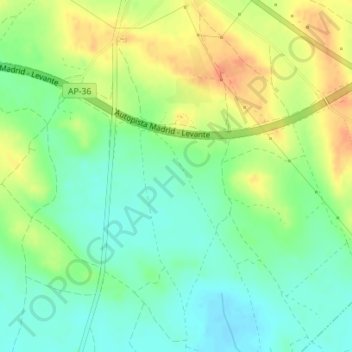 Topografische Karte La Botijuela, Höhe, Relief