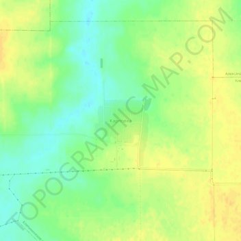 Topografische Karte Karpowka, Höhe, Relief