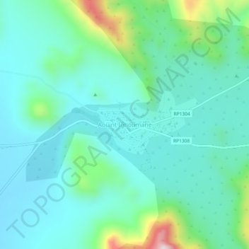 Topografische Karte Aouint Ighoumane, Höhe, Relief