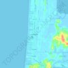 Topografische Karte Long Beach, Höhe, Relief