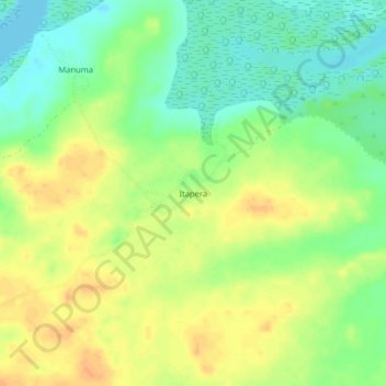 Topografische Karte Itapera, Höhe, Relief