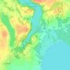 Topografische Karte Новая Псуя, Höhe, Relief