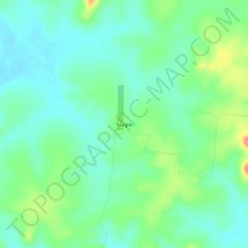 Topografische Karte Maipu, Höhe, Relief