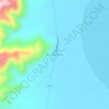 Topografische Karte Rinconadillas, Höhe, Relief