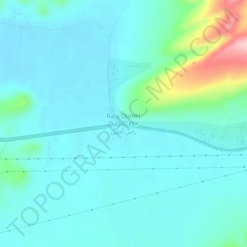 Topografische Karte Ras Umlil, Höhe, Relief