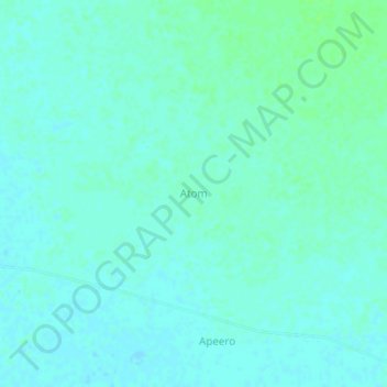 Topografische Karte Atom, Höhe, Relief