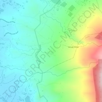 Topografische Karte ft, Höhe, Relief